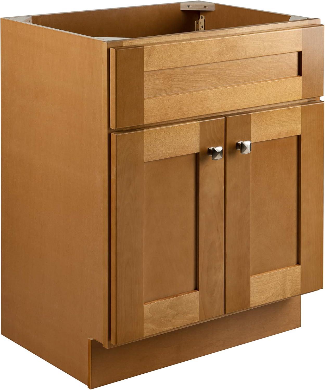 Design House Brookings 24 Inch Bathroom Vanity, Ready to Assemble, Solid Wood, Sherwin Williams – Design House, 587063