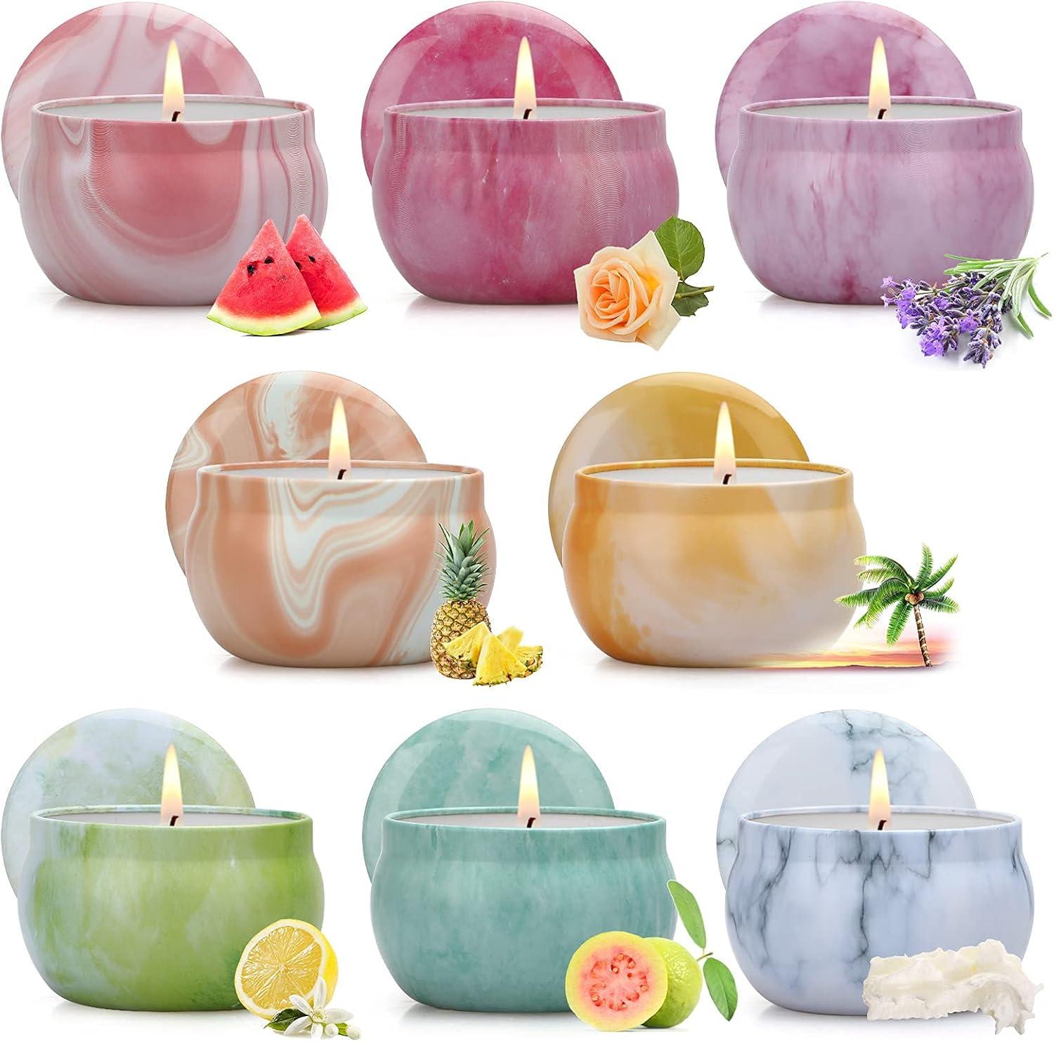 8-Pack Assorted Scented Soy Candles for Valentine's Day