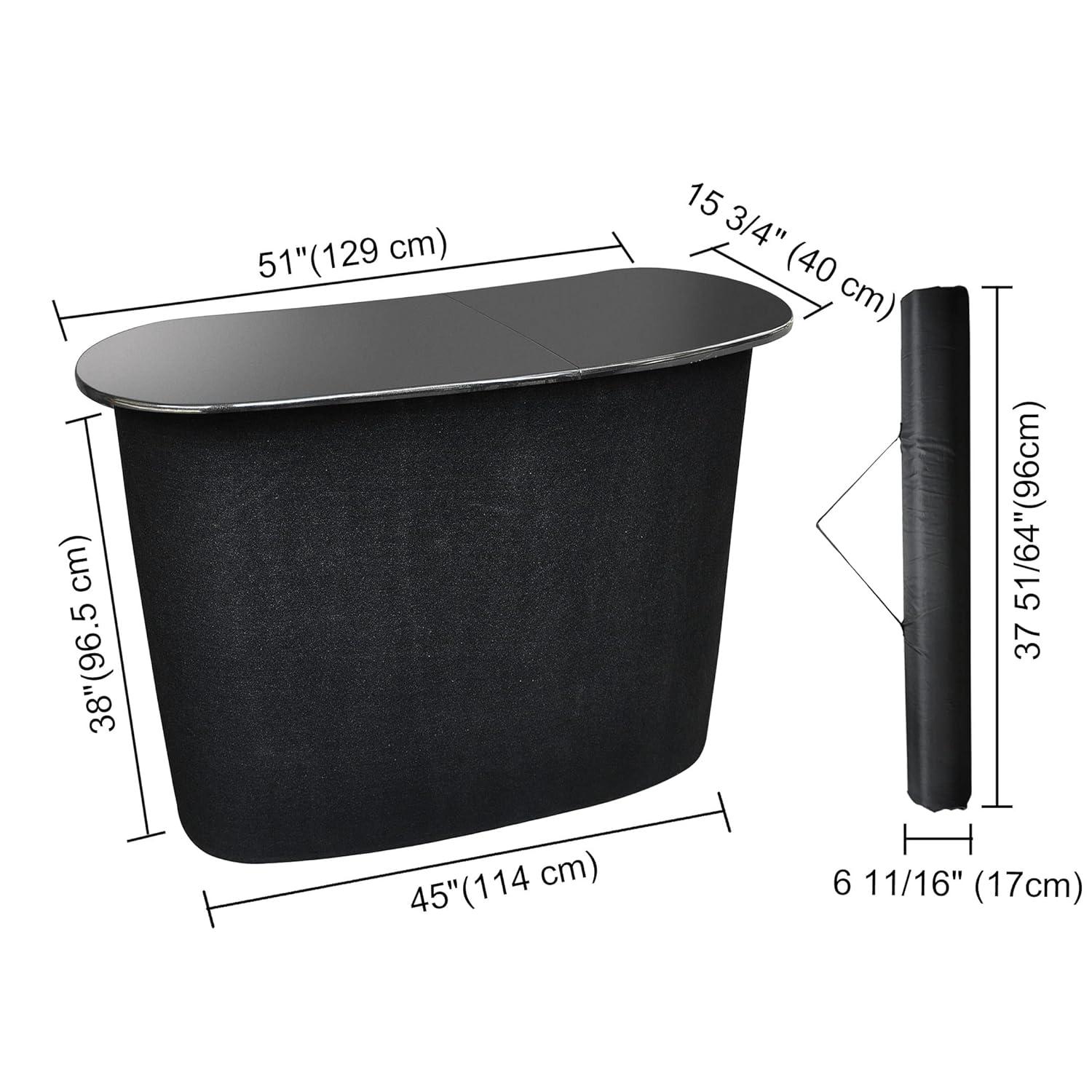 Yescom Portable Pop Up Podium Counter Table Stand Promotion Retail Trade Show Display