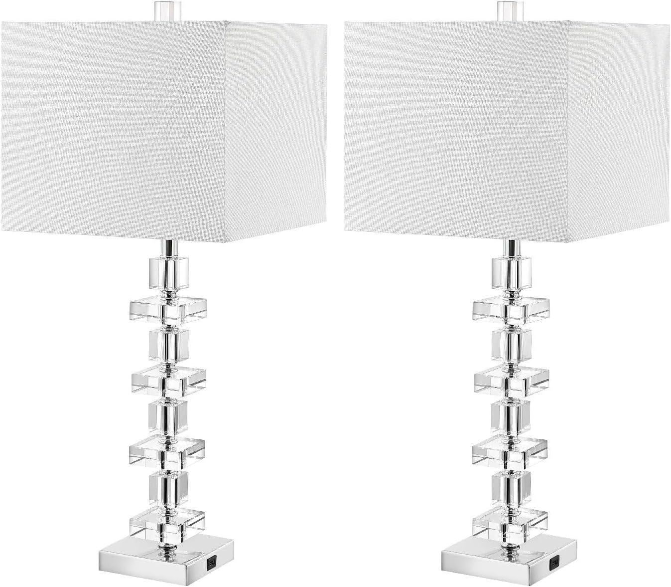 Willa Arlo™ Interiors Vaughan Crystal USB Table Lamp