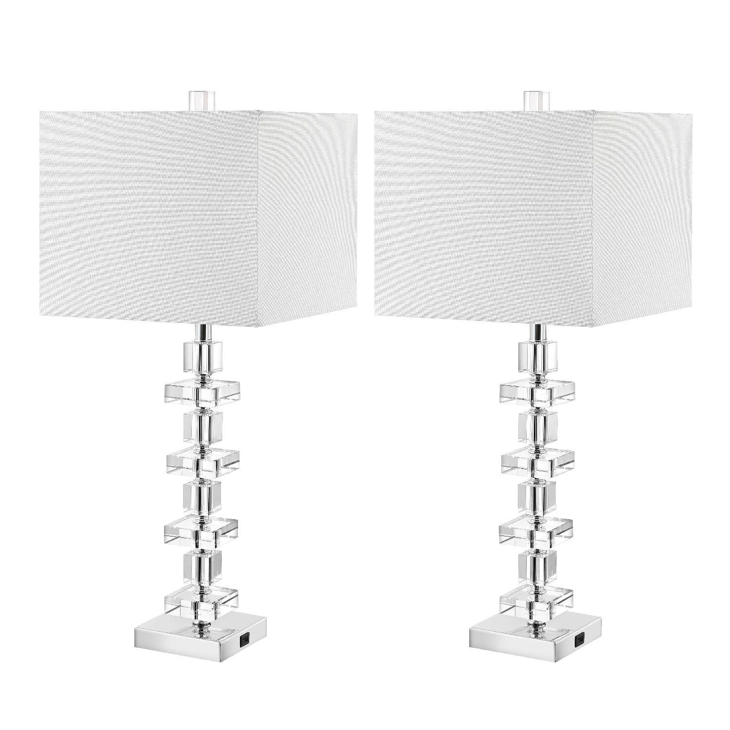 Willa Arlo™ Interiors Vaughan Crystal USB Table Lamp