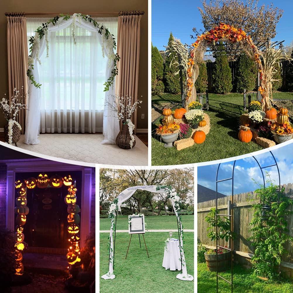 Army Green Powder Coated Metal Garden Arbor Arch