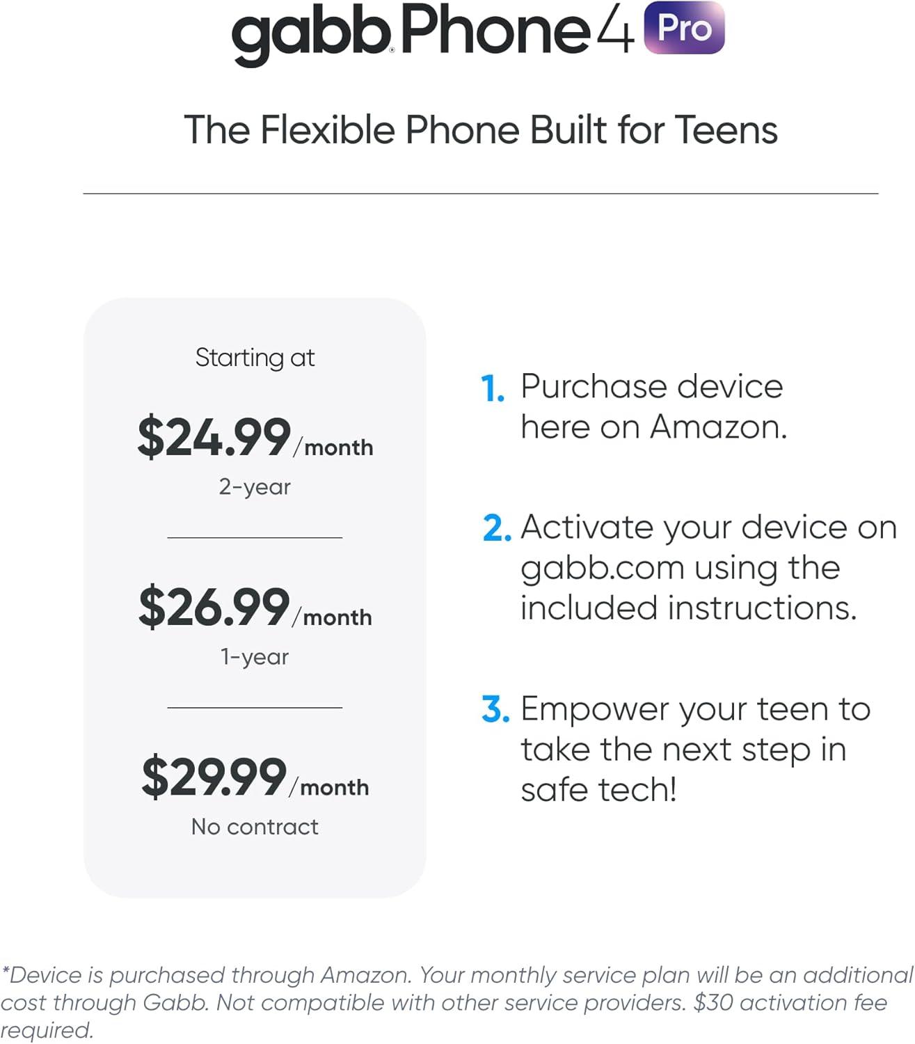 Gabb Phone 4 Pro - The Safe Phone Built for Teens