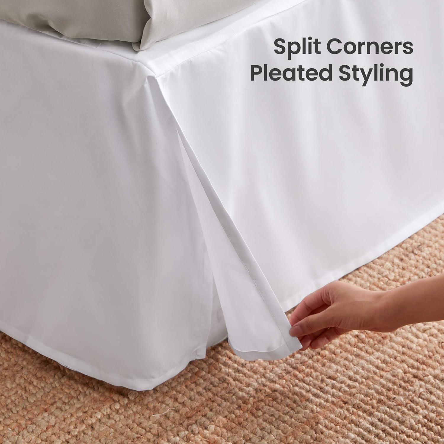 Sleep Zone Pleated Bed Skirt