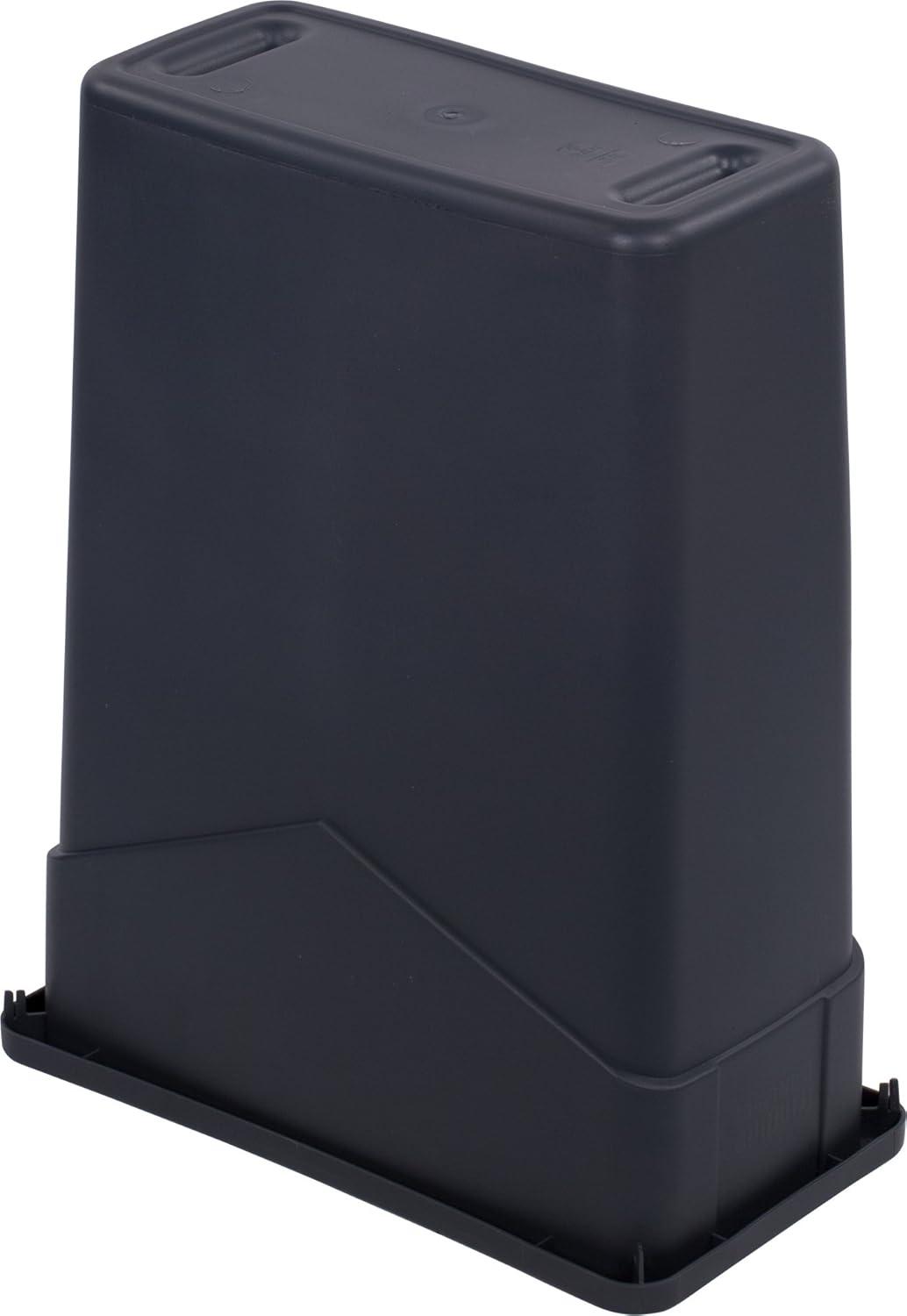 Carlisle 34201523 TrimLine Rectangle Waste Container Trash Can Only, 15 Gallon, Gray