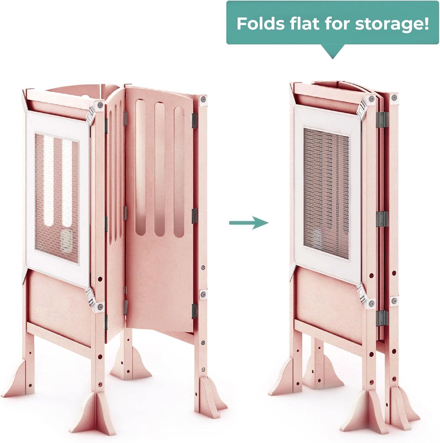 Guidecraft Contemporary Kitchen Helper Foldable Step Stool