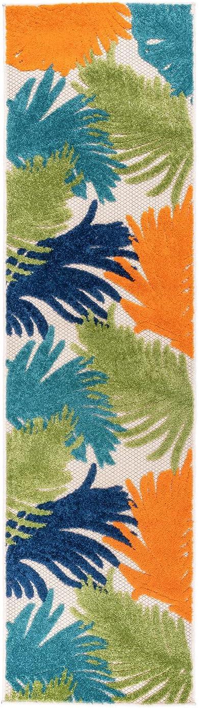 World Rug Gallery Tropical Floral Indoor/Outdoor Area Rug