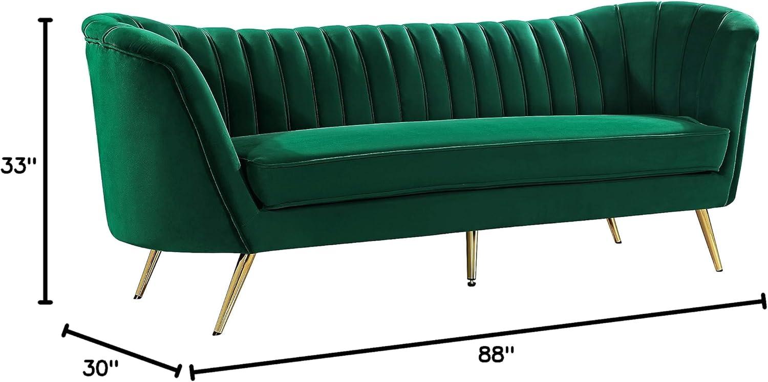 Meridian Furniture Margo Green Velvet Sofa