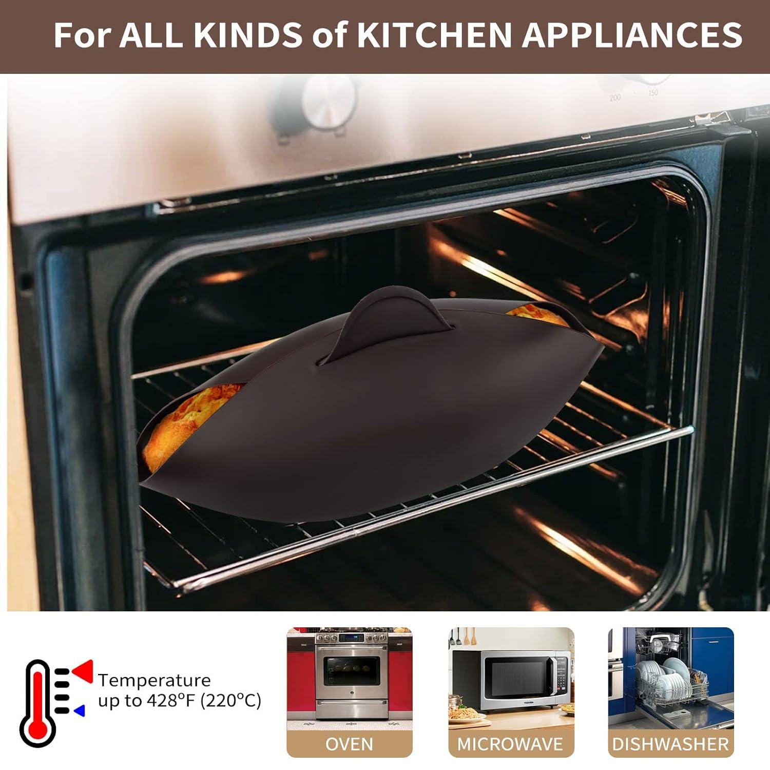 HTHJSCO Bakeware Silicone Bread Maker Silicone Bread Bowl Loaf Pan for Homemade Baking Bread