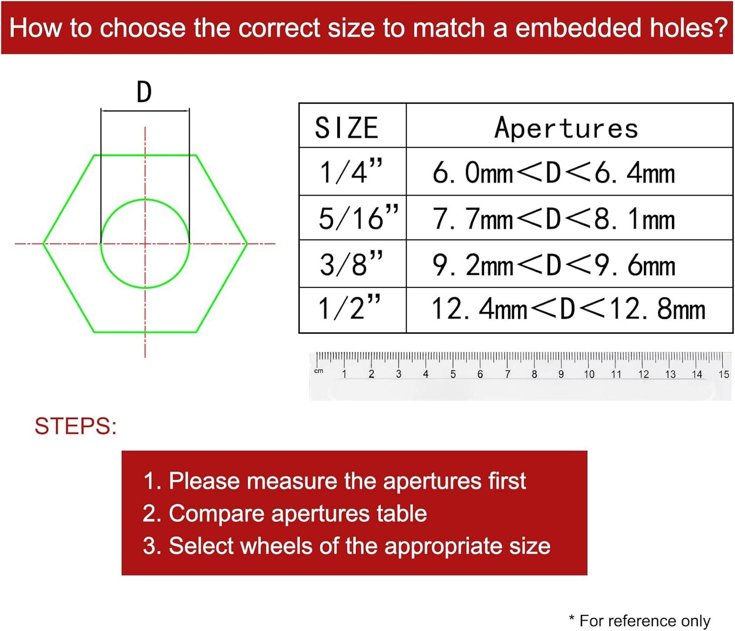 Caster Wheels Set of 4 with Brake Plate Swivel Casters Premium Polyurethane Wheels PU Load Bearing 1,200 Lbs Lockable Anti-wear Smooth Casters Red
