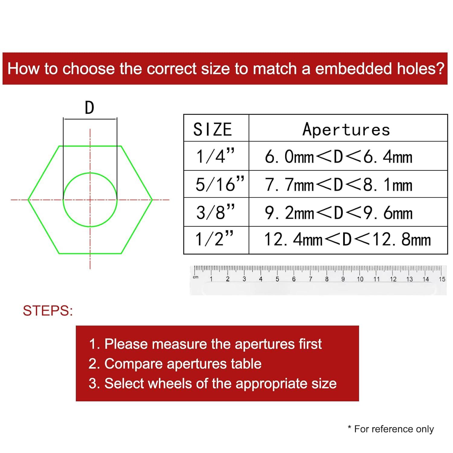 Caster Wheels Set of 4 with Brake Plate Swivel Casters Premium Polyurethane Wheels PU Load Bearing 1,200 Lbs Lockable Anti-wear Smooth Casters Red