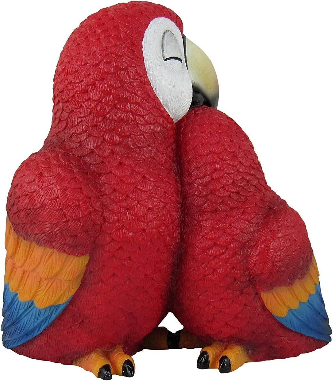 DWK Corporation Polly and Petey Mother and Child Parrots Shelf Sitter Statue 6.75 inch