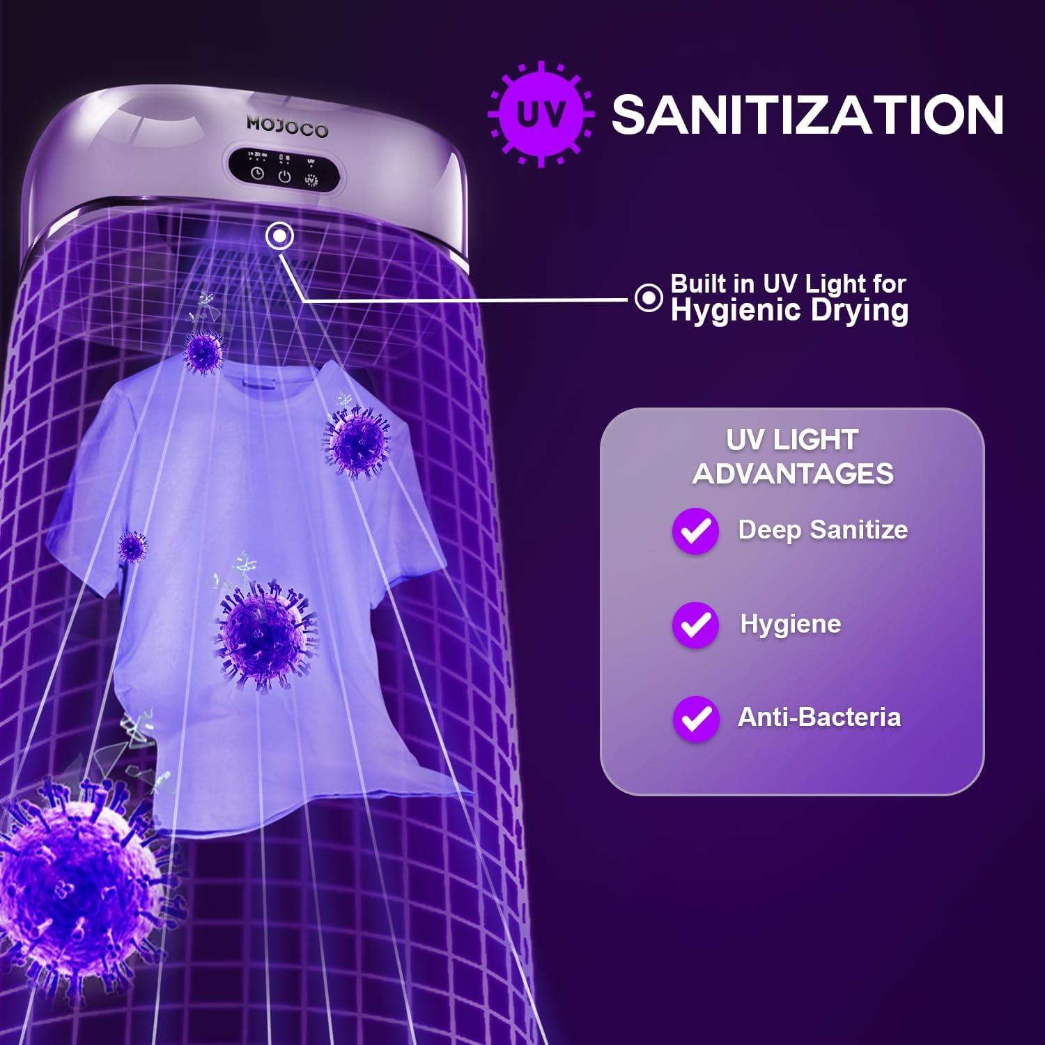 Mojoco Portable 600W Electric Clothes Dryer