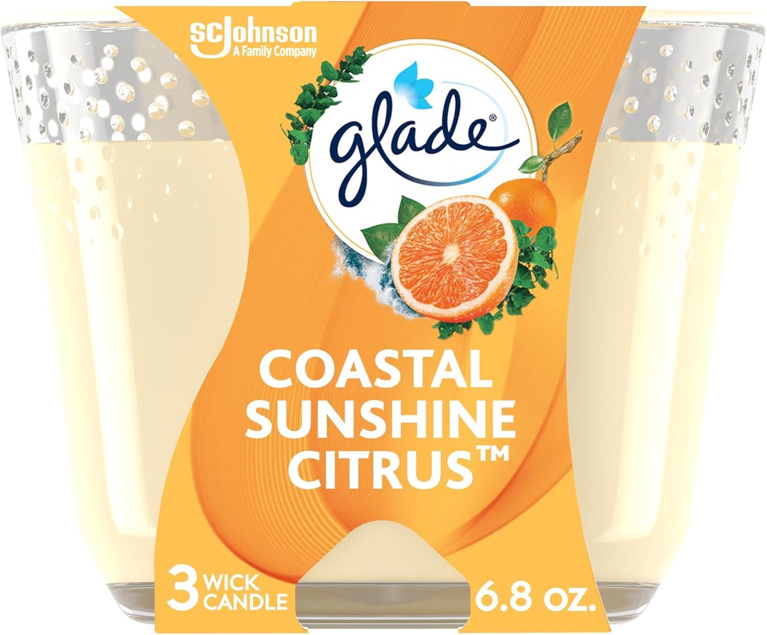 Coastal Sunshine Citrus Scented 3-Wick Jar Candle