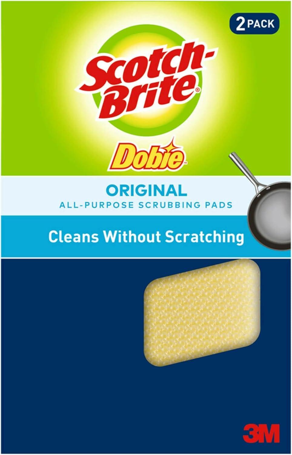 Scotch-Brite Dobie Non-Scratch All-Purpose Cleaning Pads, 2-Pack