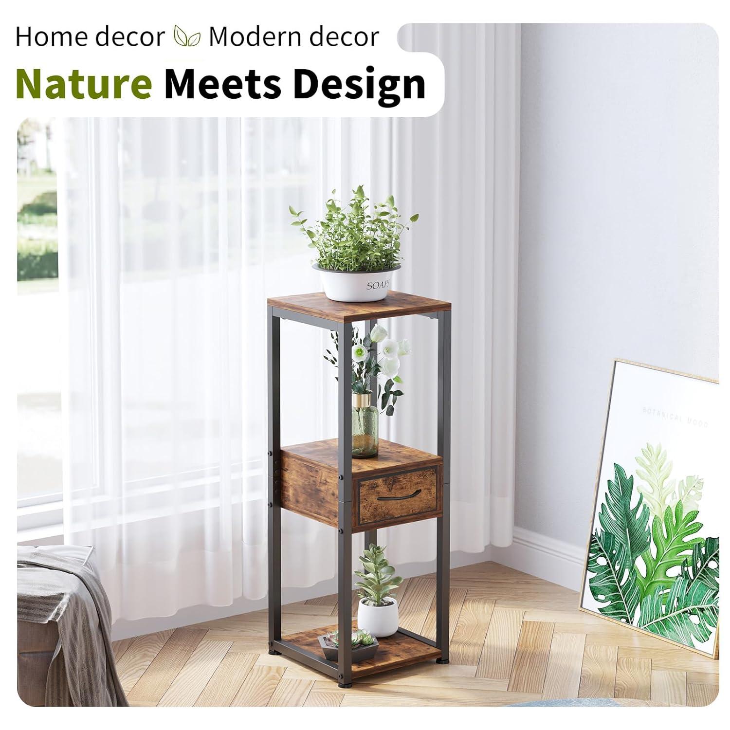 Square 2 Tier Plant Stand Indoor