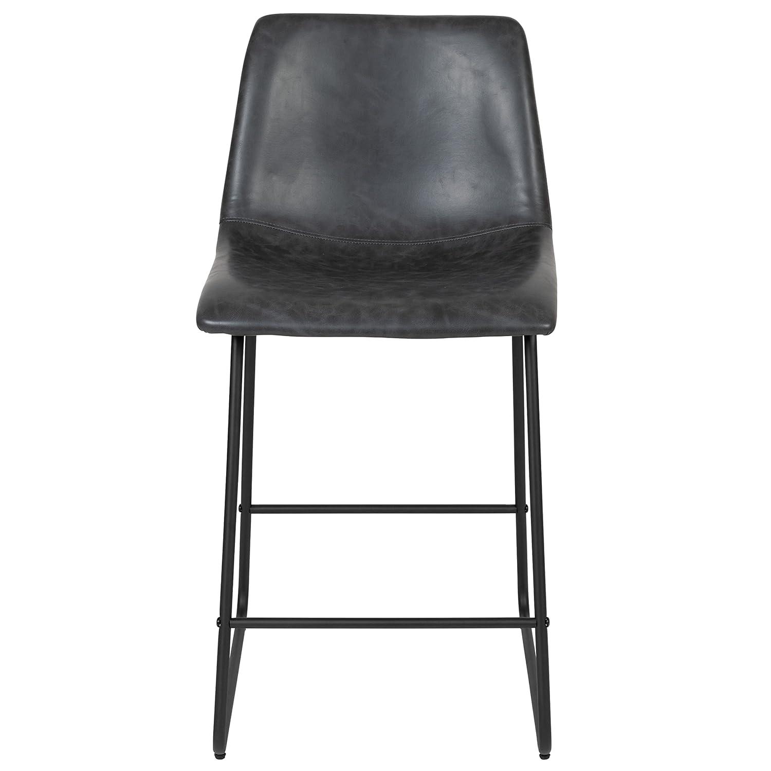Flash Furniture Ringel Upholstered Counter Stool with Metal Frame