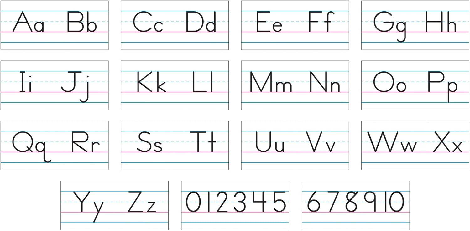 TREND Basic Alphabet Zaner-Bloser Manuscript Bulletin Board Set