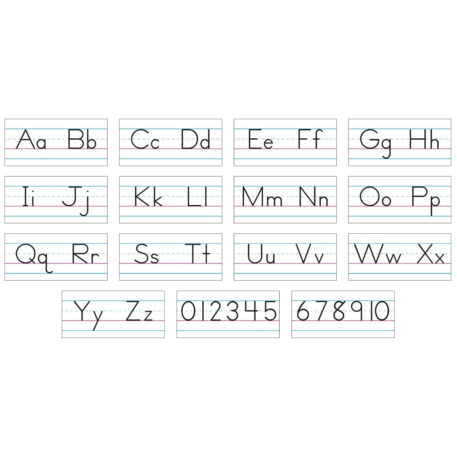 TREND Basic Alphabet Zaner-Bloser Manuscript Bulletin Board Set