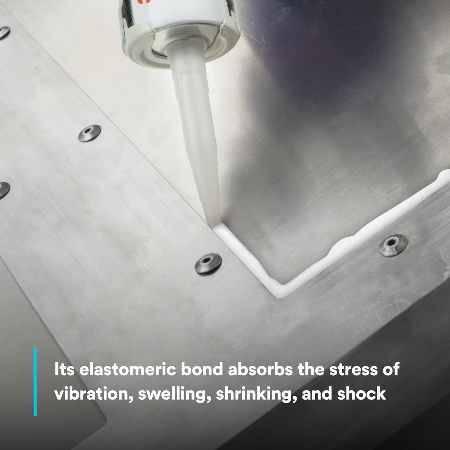 3M Marine Adhesive Sealant 5200,, White, 295 mL, 1 Cartridge, Watertight Bonging/Sealing of Gelcoat