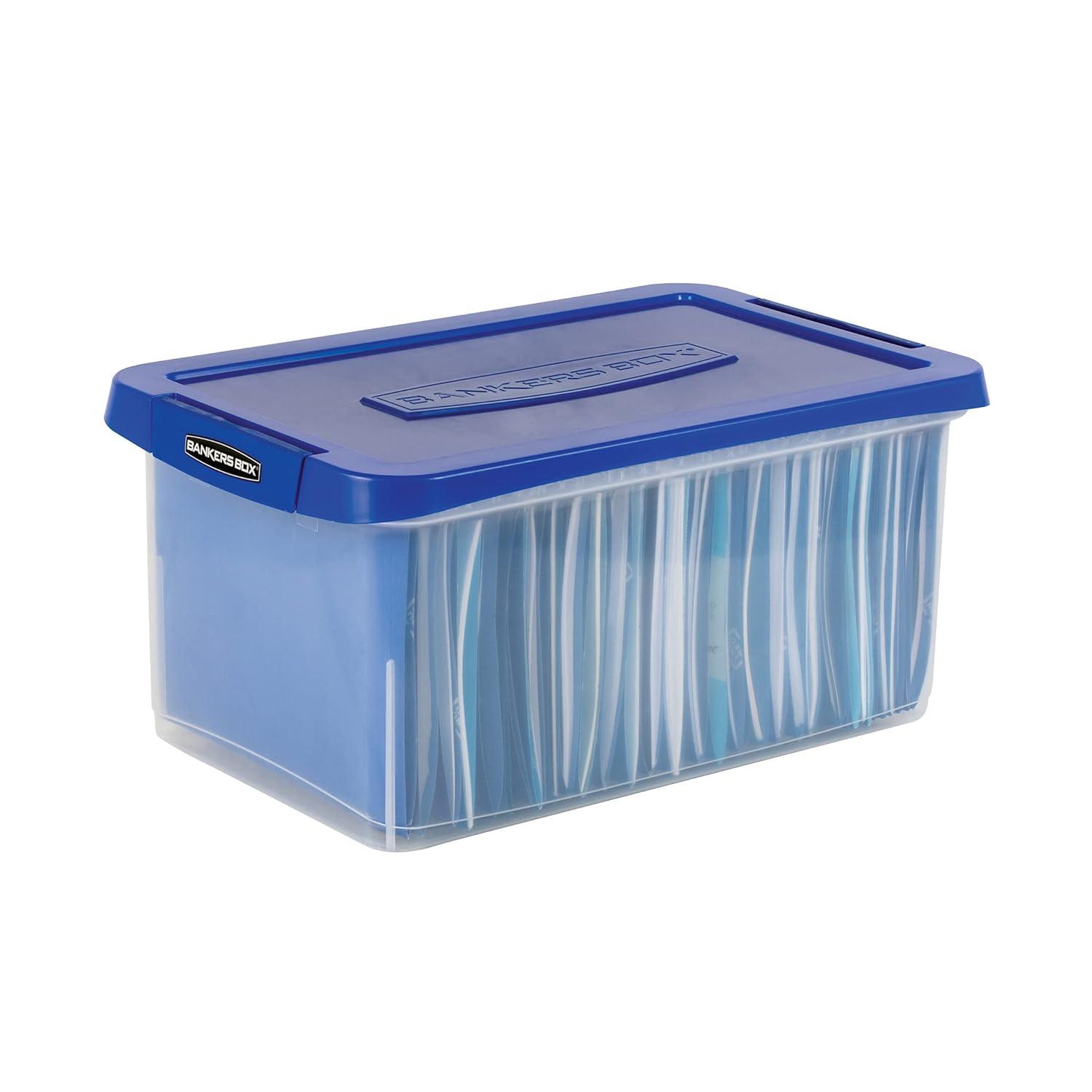Fellowes 20 Liter Plastic Bankers Box Heavy-Duty File Box