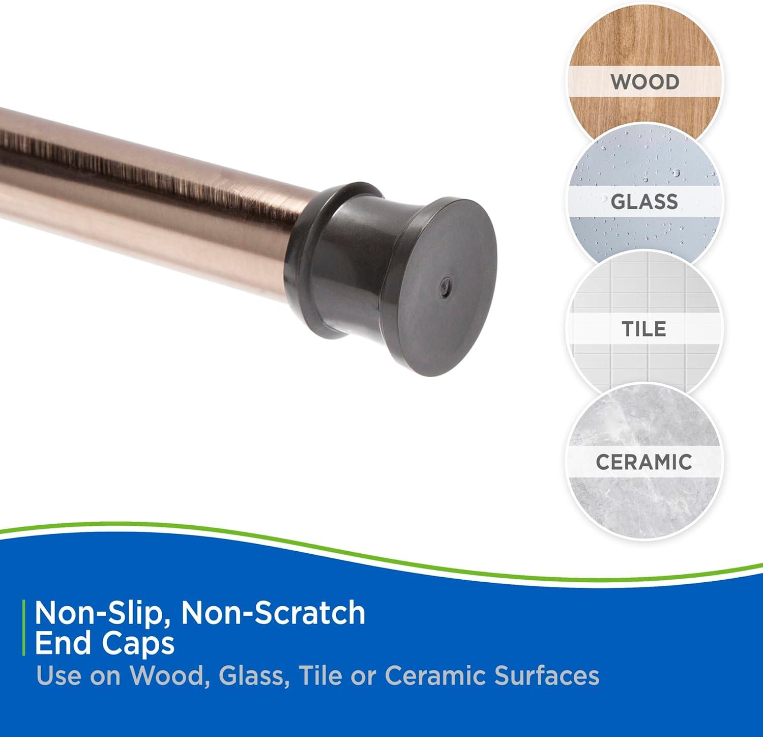 Kenney Twist & Fit Kenney Twist & Fit No Tools Tension Shower Curtain Rod, 42-72"