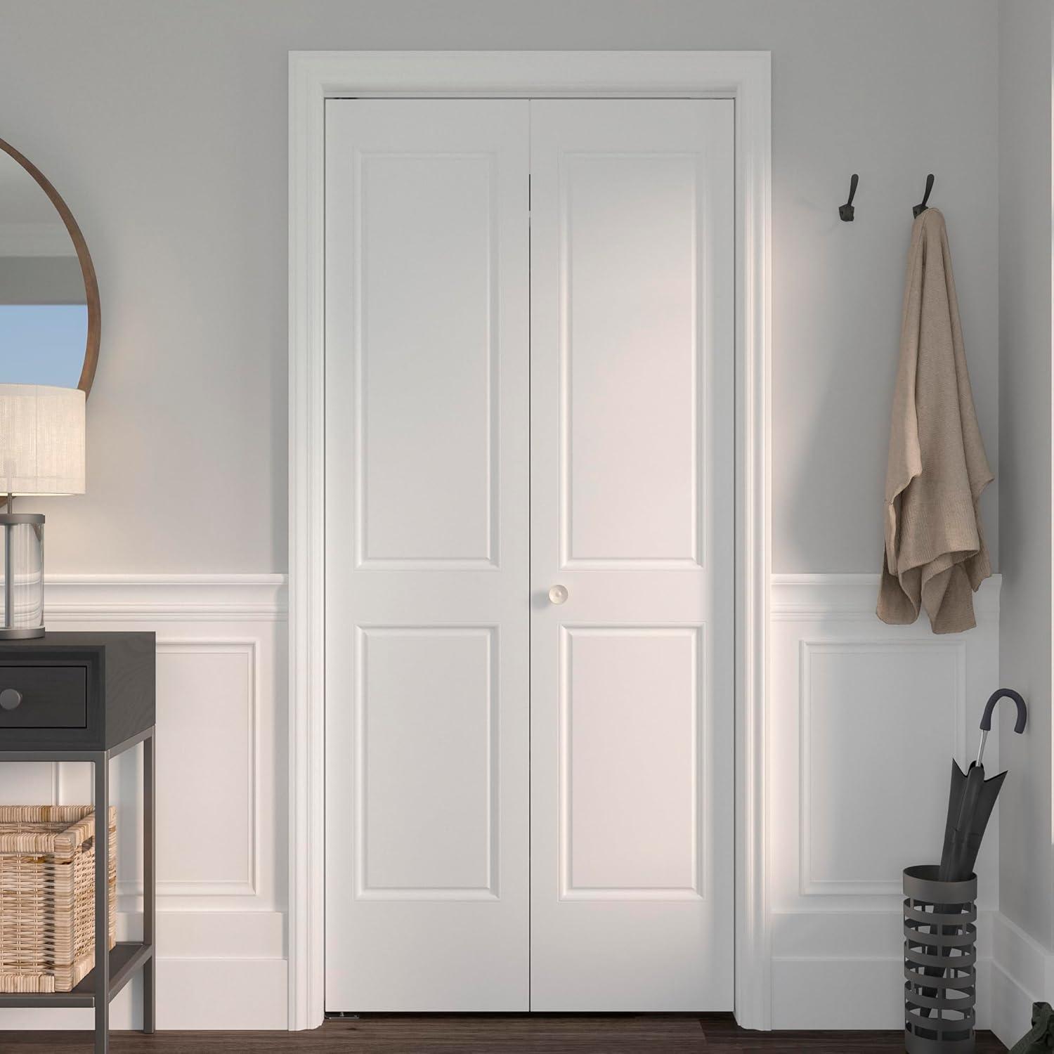 Richelieu 14014-Bc 36" Long Single Bi-Fold Door Track For Doors Up To 30 Pounds - White