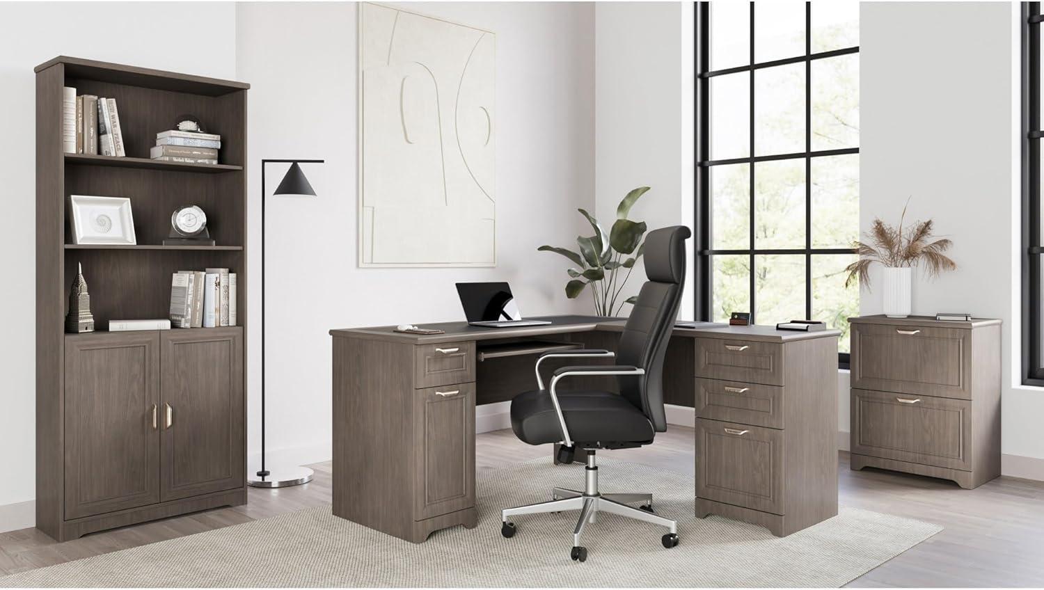 Magellan 23-1/2"W x 16-9/16"D Lateral 2-Drawer File Cabinet, Gray