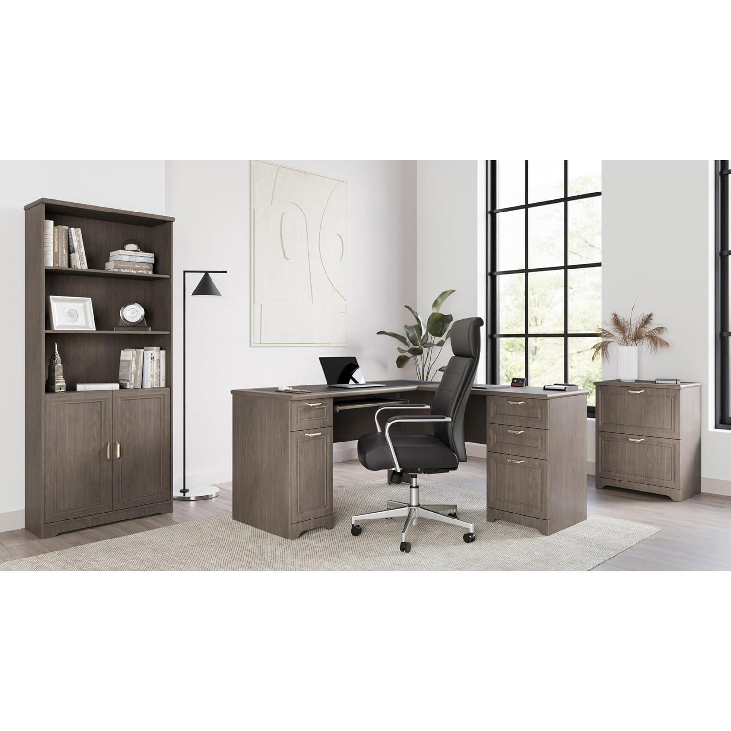 Magellan 23-1/2"W x 16-9/16"D Lateral 2-Drawer File Cabinet, Gray
