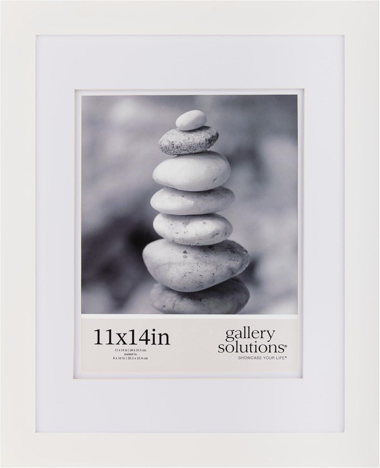 Gallery Solutions Gallery Solutions Wall Mount Double Airfloat Mat Picture Frame