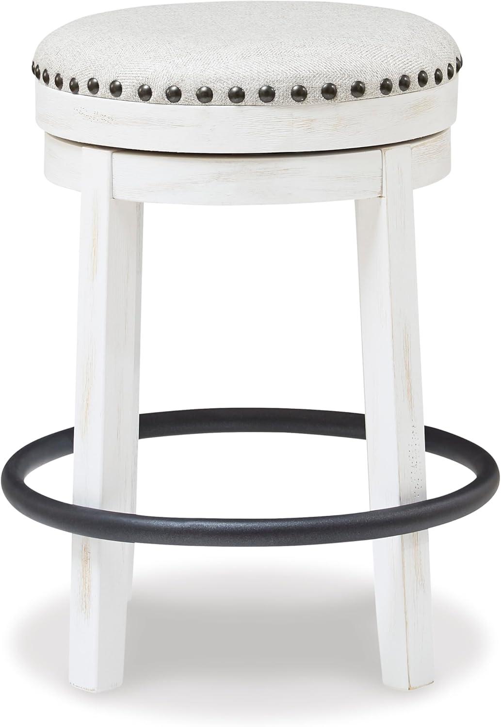Daiah Swivel Upholstered Counter Stool