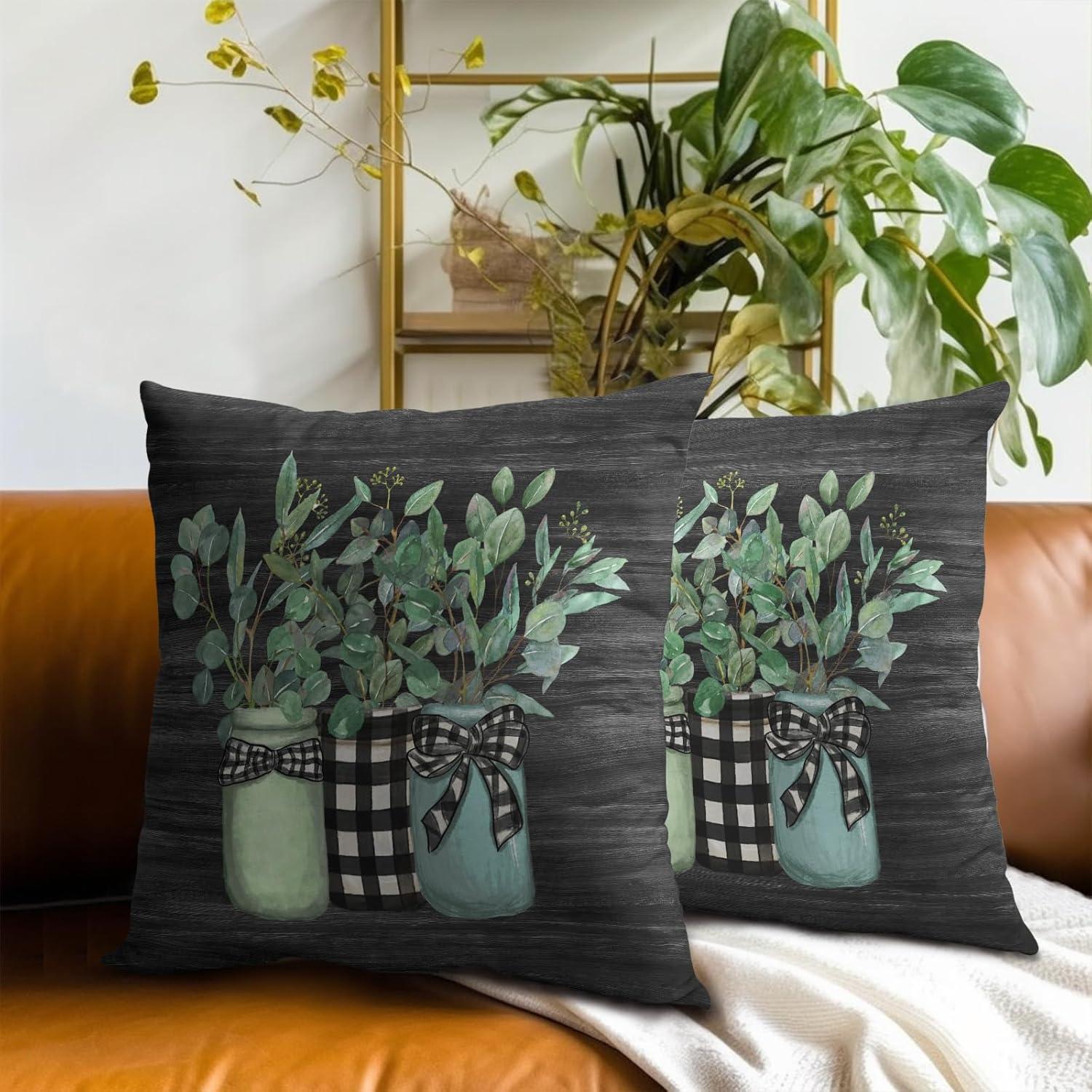 Burnt Orange Summer Outdoor Coastal Pillow Covers 18x18 Inch Set of 2 Fall Coral Seashell Starfish Throw Pillows Ocean Themed Beach Nautical Decorative Cushion Cases for Couch Decorations