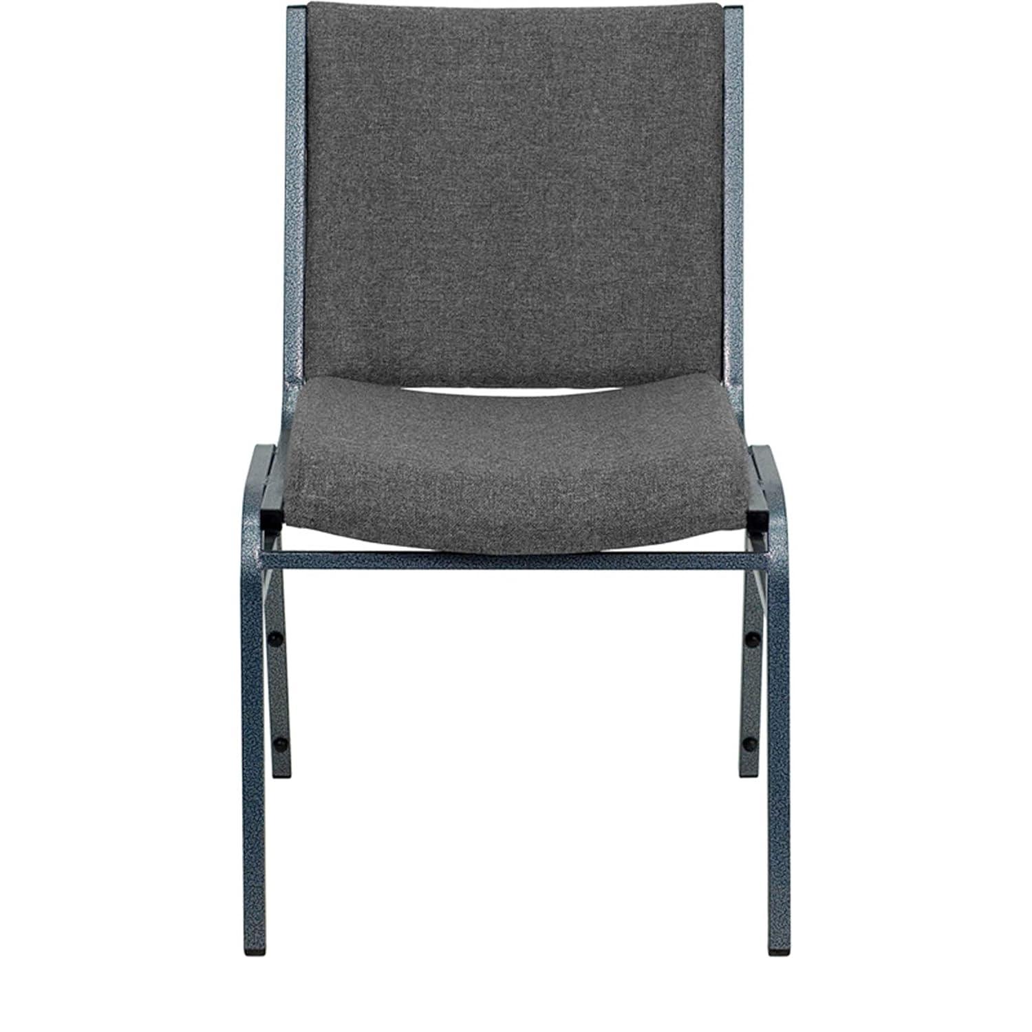 Flash Furniture HERCULES Series Heavy Duty Gray Fabric Stack Chair