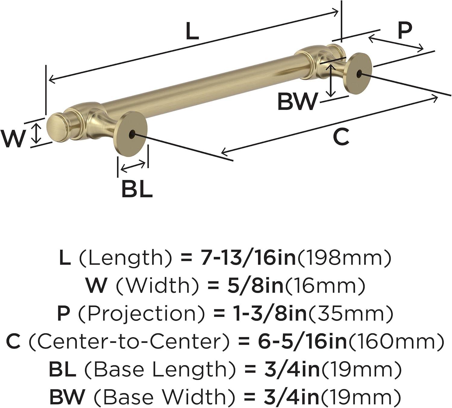 Winsome 6-5/16 in (160 mm) Center-to-Center Cabinet Pull