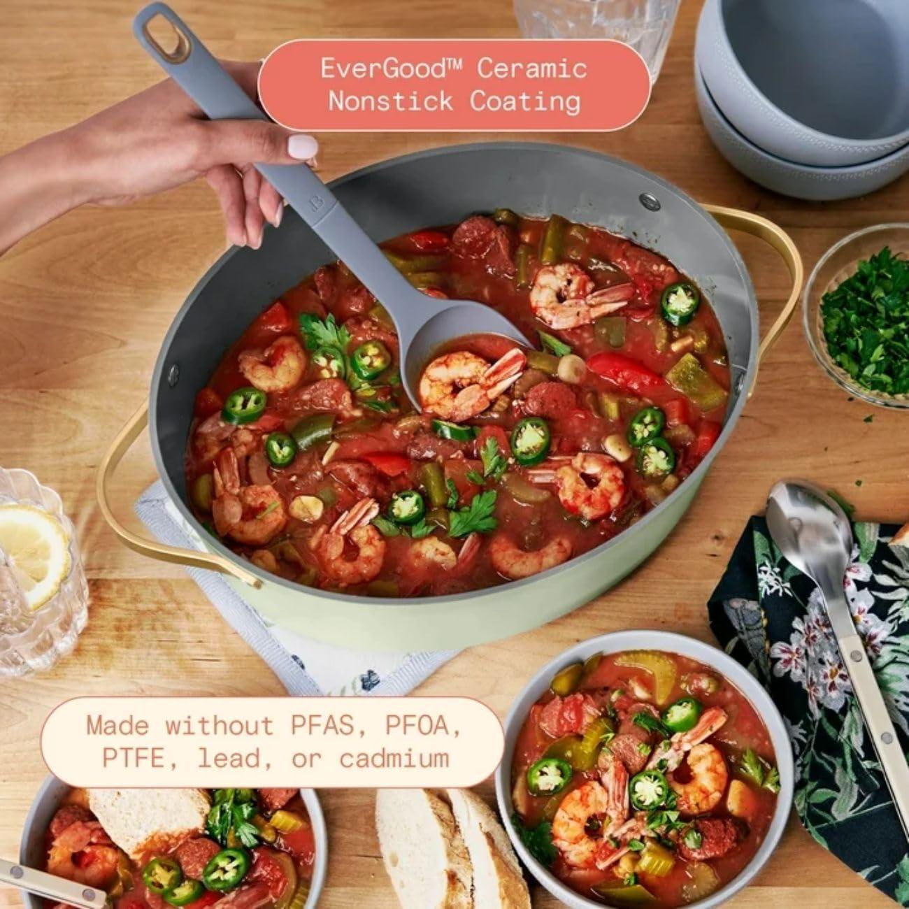 Beautiful 10 in 1, 6 Qt Electric Multi-Cooker, Sage Green by Drew Barrymore
