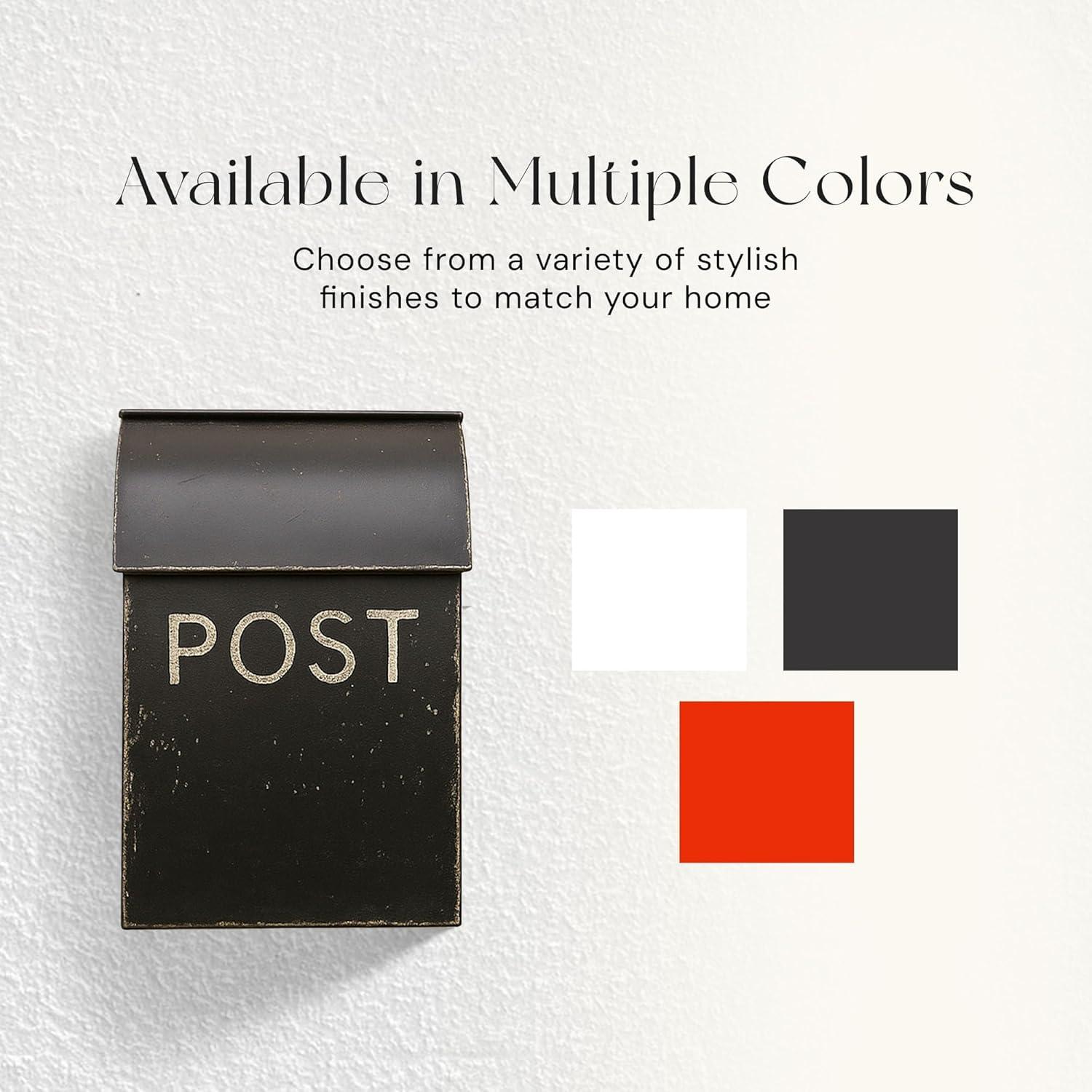 Milano Pointed Post Wall Mounted Mailbox