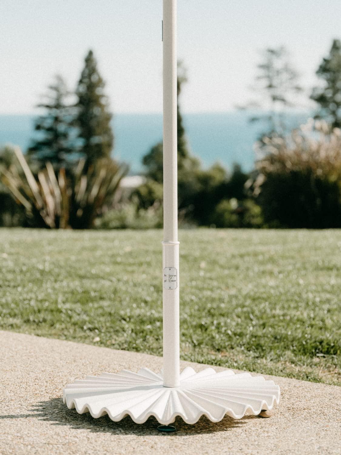 Clamshell Umbrella Base by Business & Pleasure Co. - White