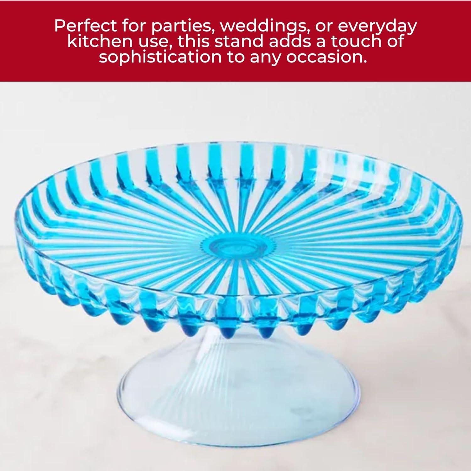 Guzzini Dolcevita Cake Serving Stand - Turquoise, Turquoise