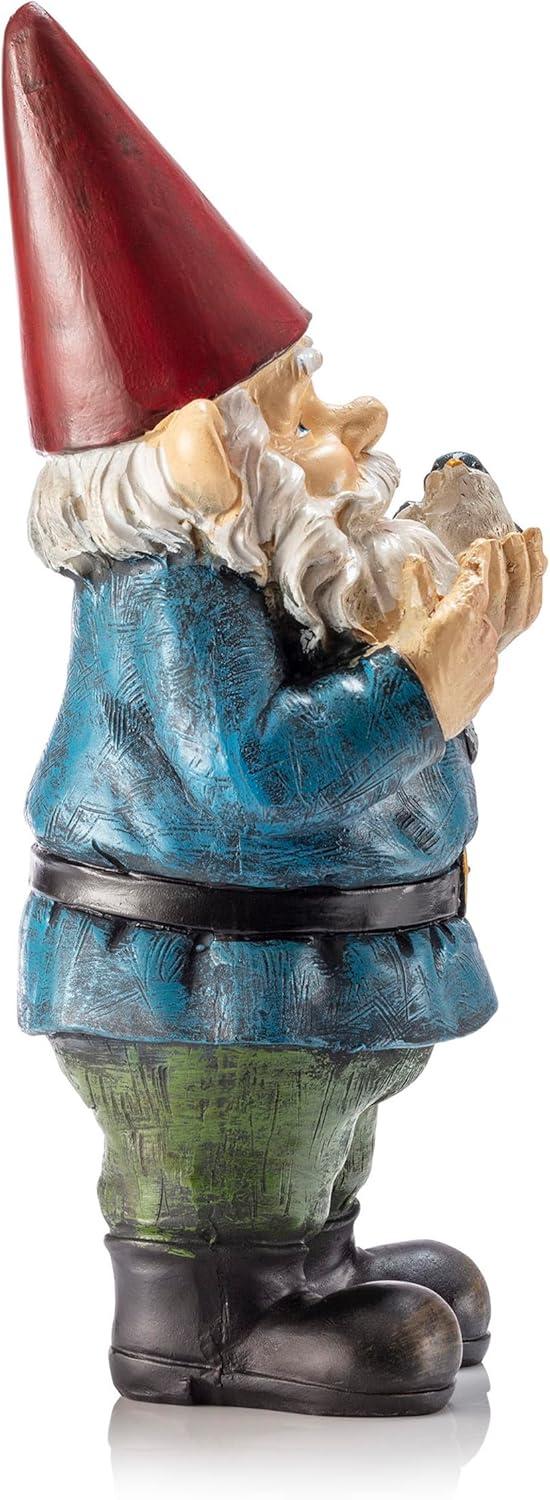 Alpine Corporation 12 Inch Garden Gnome, Blue