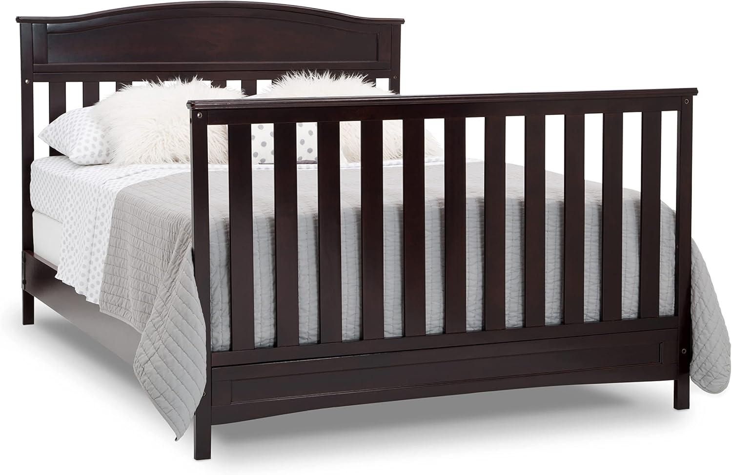 Delta Children Emery 4-in-1 Convertible Crib - Dark Chocolate