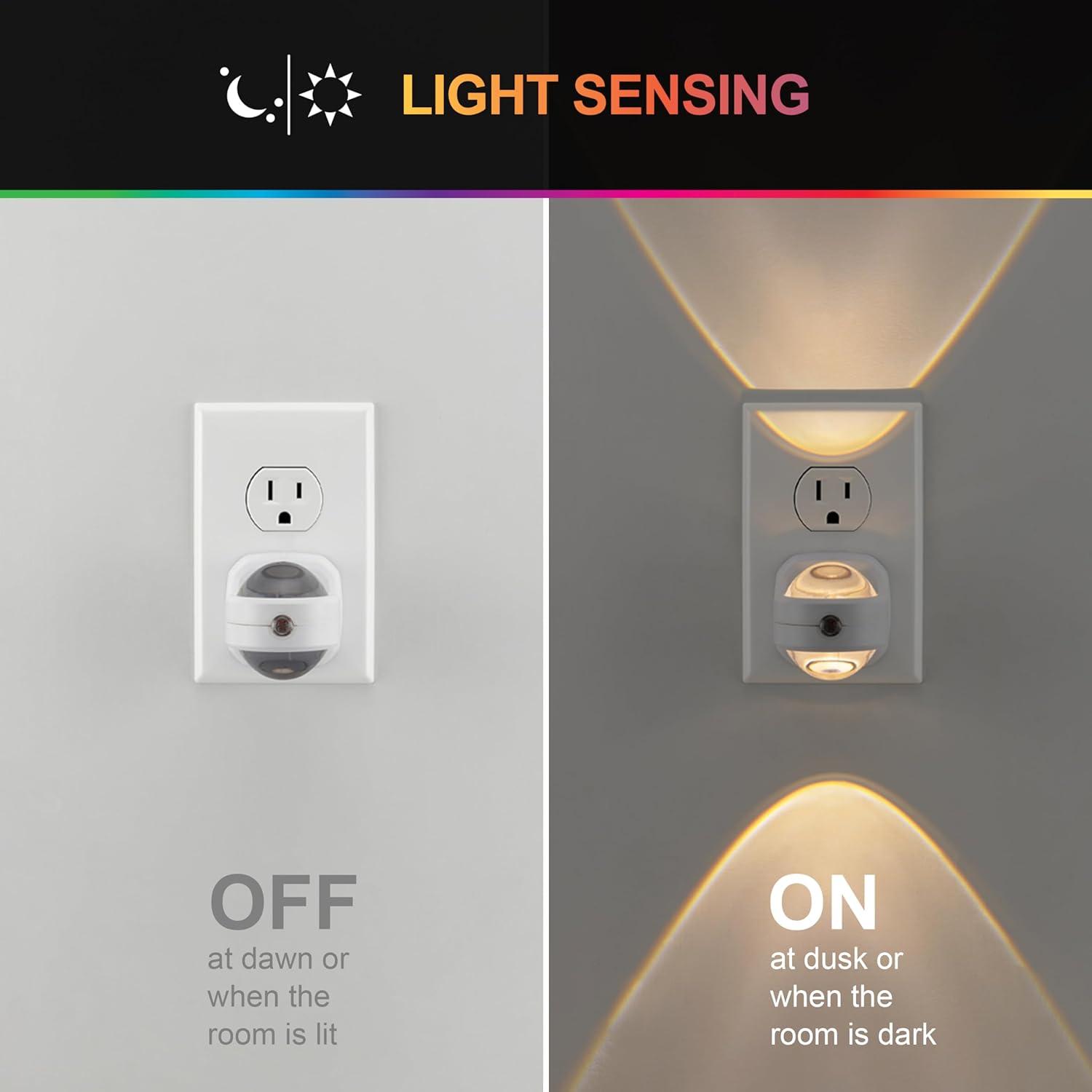 Jasco Products  LED Plug-In Directional Swivel LED Night Light - Multi Color