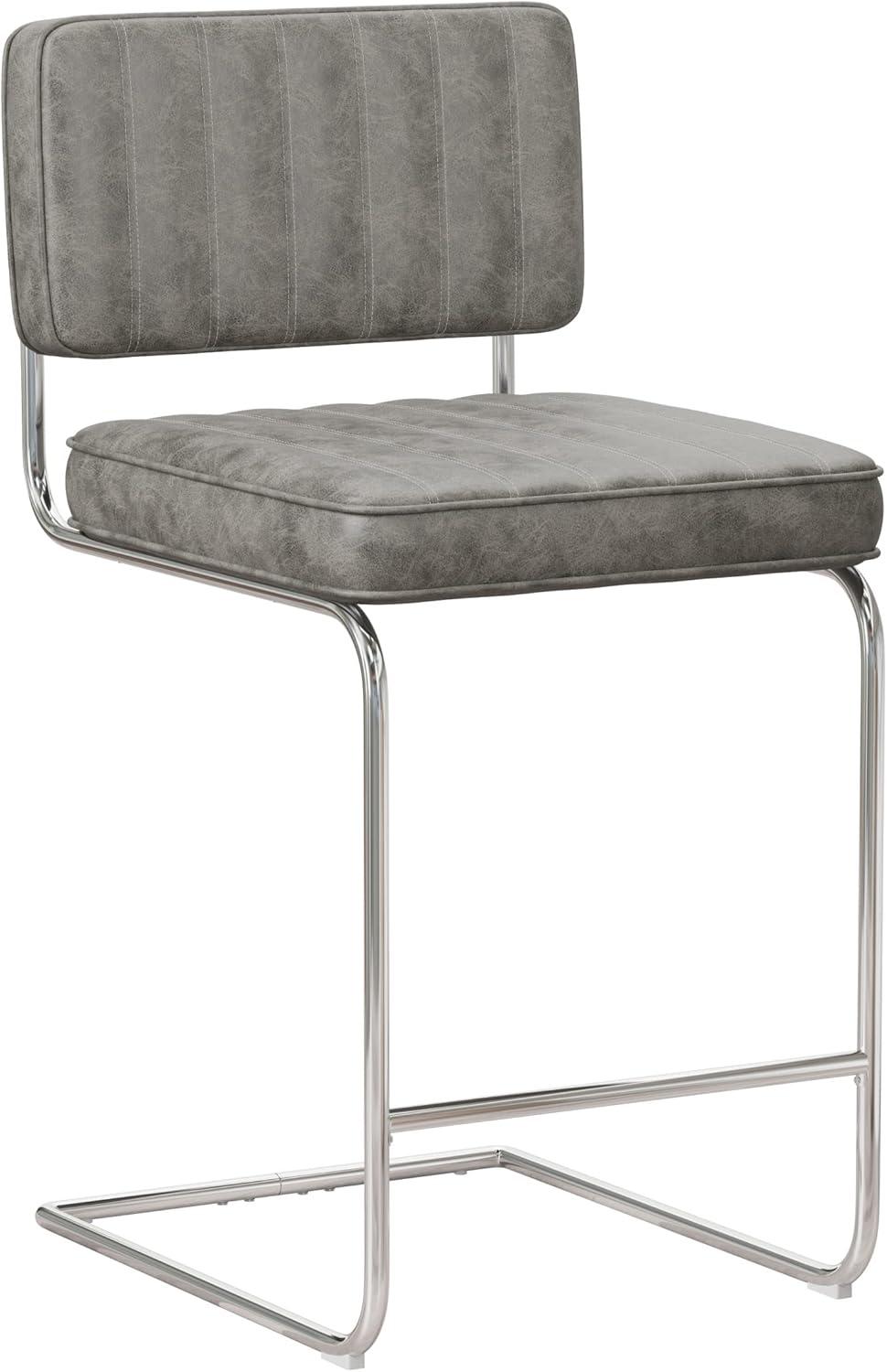 Set of 2 Breuer Metal Counter Height Stools - Hillsdale Furniture