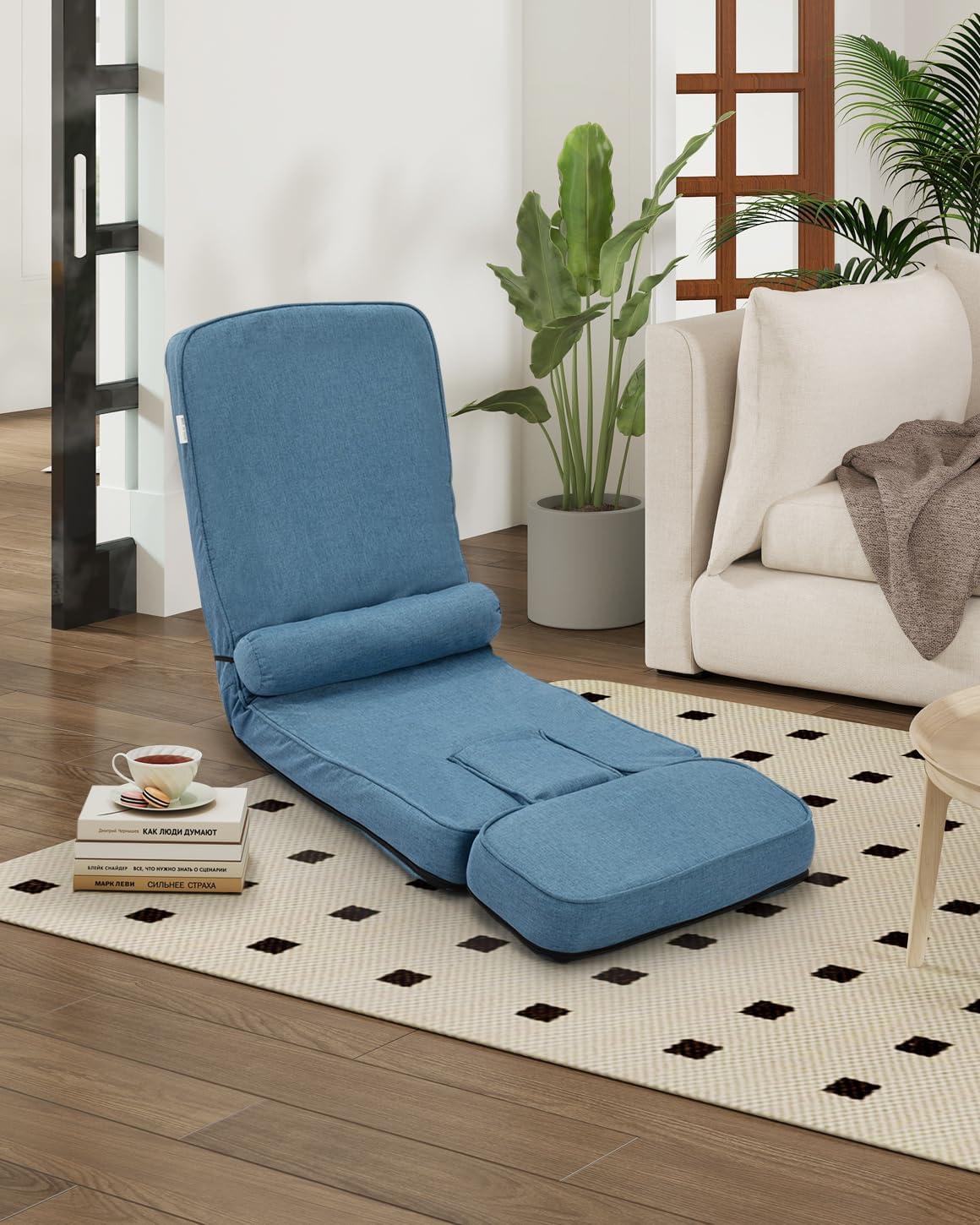 Latitude Run® Modern Sleeper Convertible Chair Adjustable Backrest Small Couch Bed For Living Room/Small Apartment