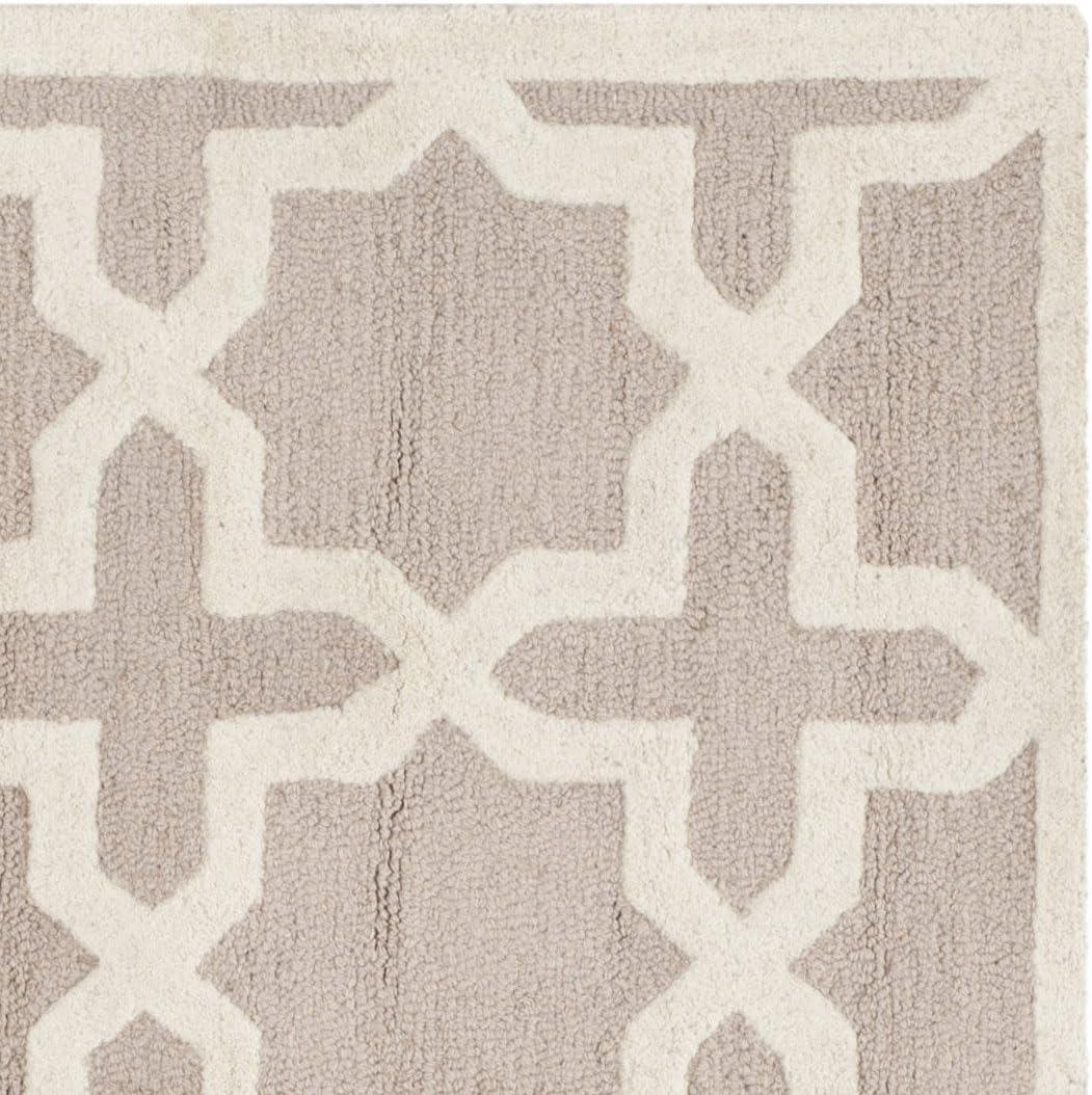 Cambridge CAM125 Tufted Indoor Area Rug - Beige/Ivory - 6'x6' - Safavieh