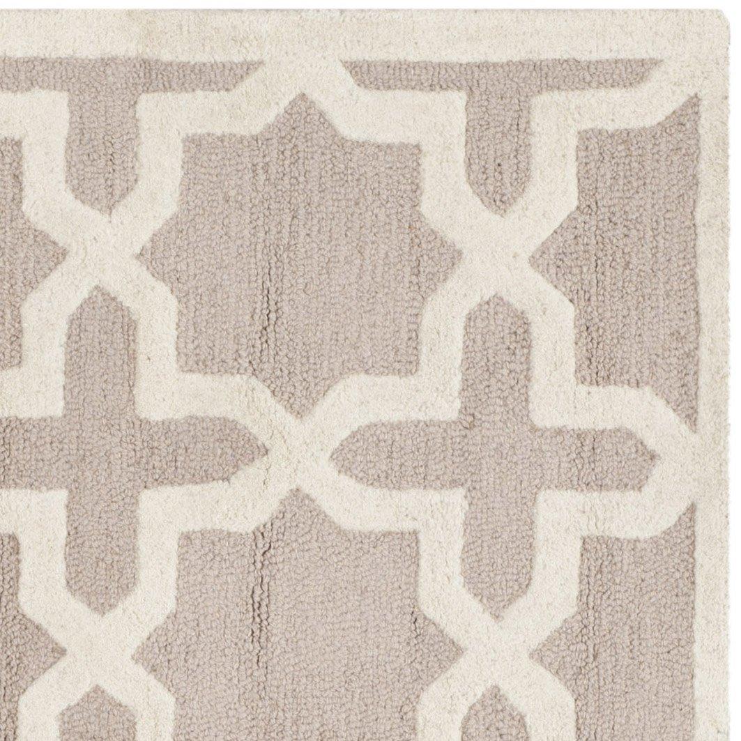 Cambridge CAM125 Tufted Indoor Area Rug - Beige/Ivory - 6'x6' - Safavieh