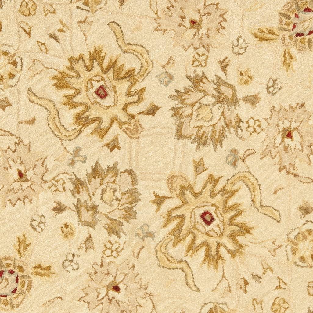 Anatolia AN522 Hand Tufted Indoor Area Rug - Ivory/Red - 8' Round - Safavieh