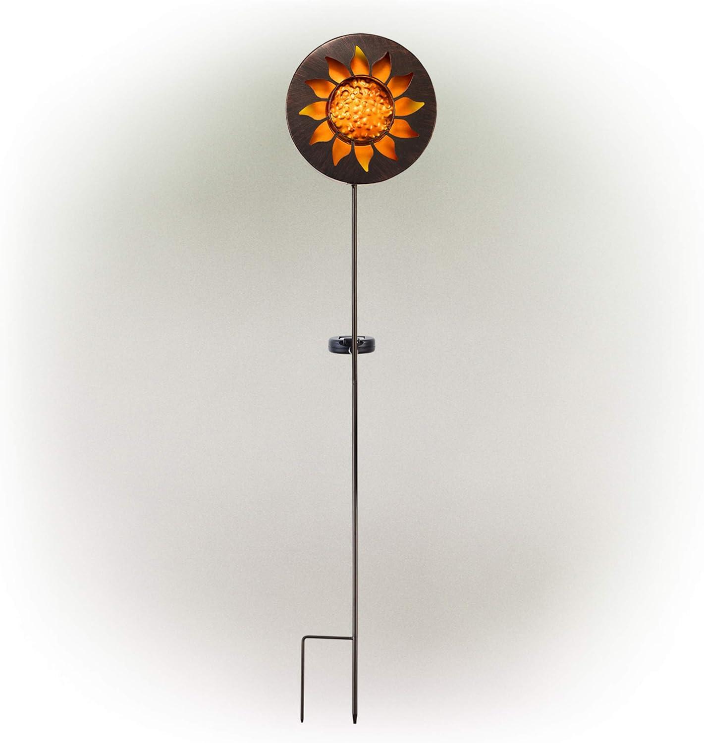 Solar Powered Sunflower Garden Stake with LED Lights