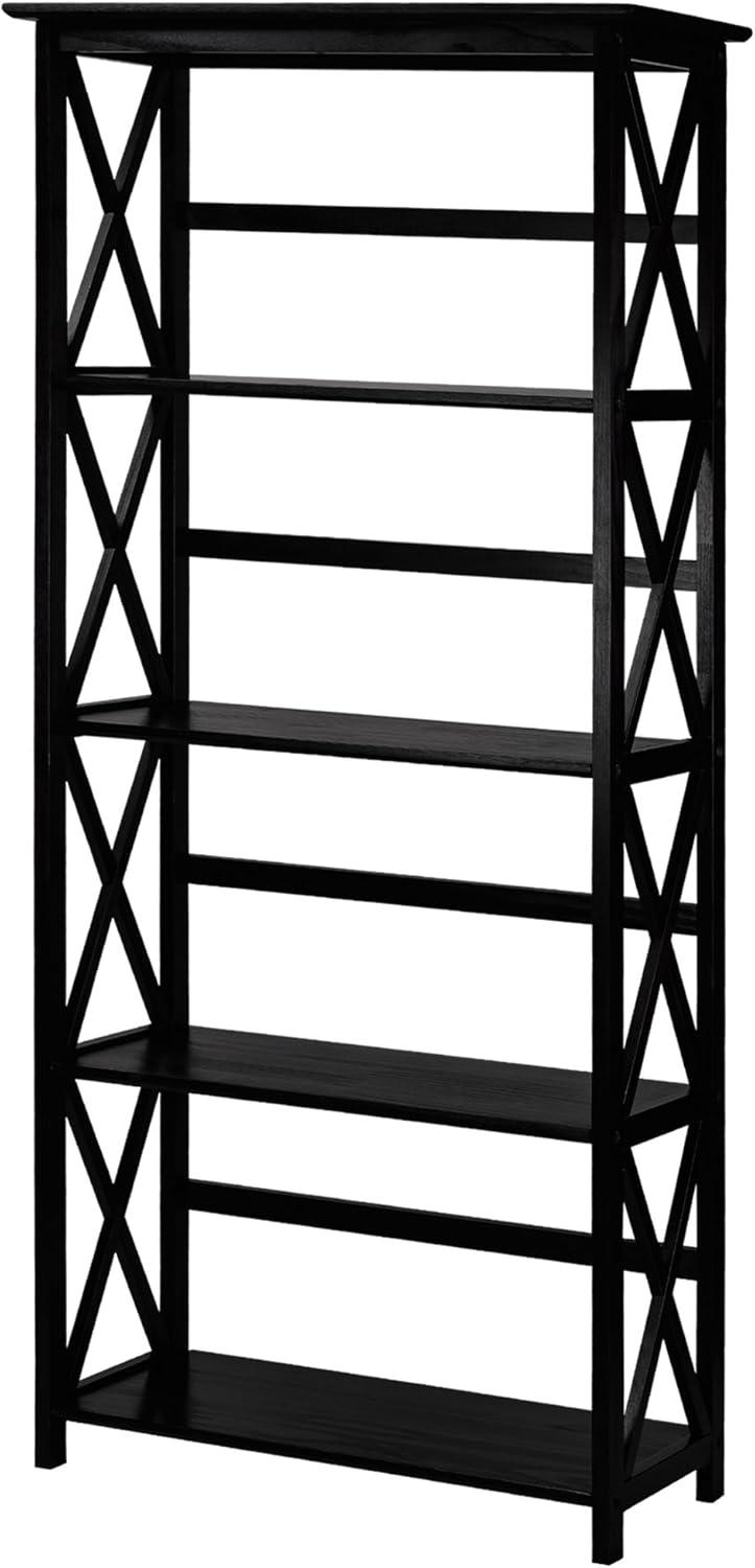 Casual Home Montego 5-Shelf Bookcase - Black