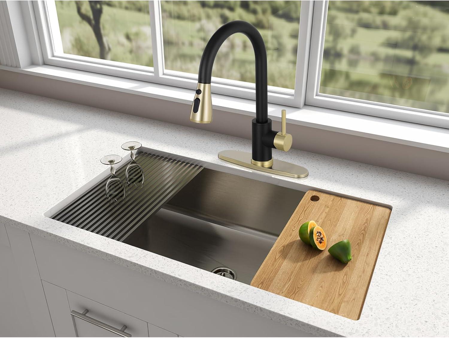 VIBRANTBATH Pull Out Kitchen Faucet