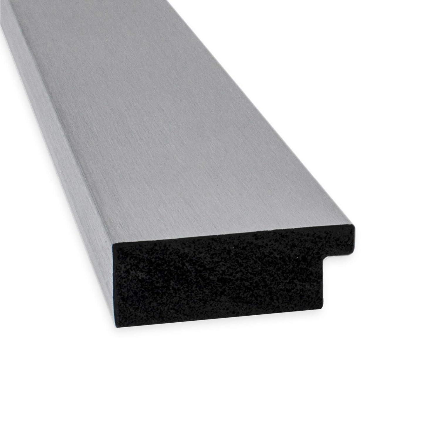 20" x 24" Brushed Nickel Framed Bathroom Vanity Wall Mirror - Amanti Art: Modern Rectangle, No Assembly Required